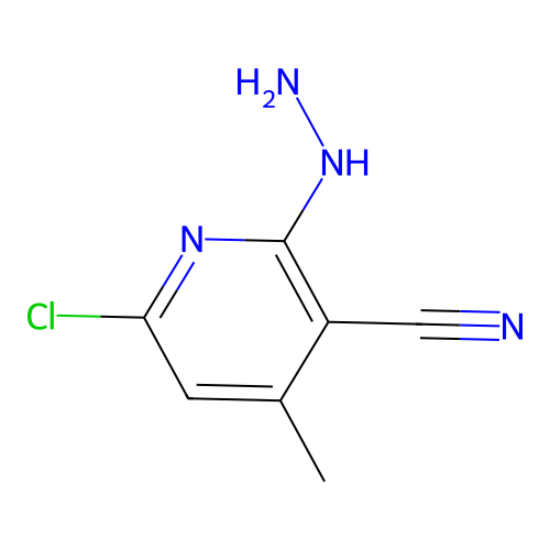 6-Chloro-2-hydrazino-4-methyl-nicotinonitrile structure