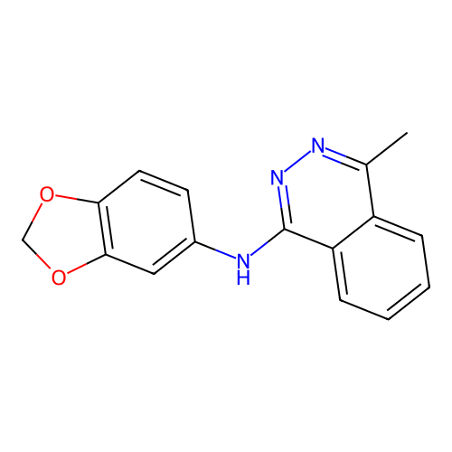 N-(1,3-benzodioxol-5-yl)-4-methyl-1-phthalazinamine structure