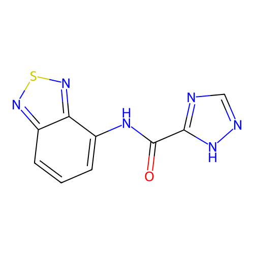 N-(2,1,3-benzothiadiazol-4-yl)-1H-1,2,4-triazole-3-carboxamide structure