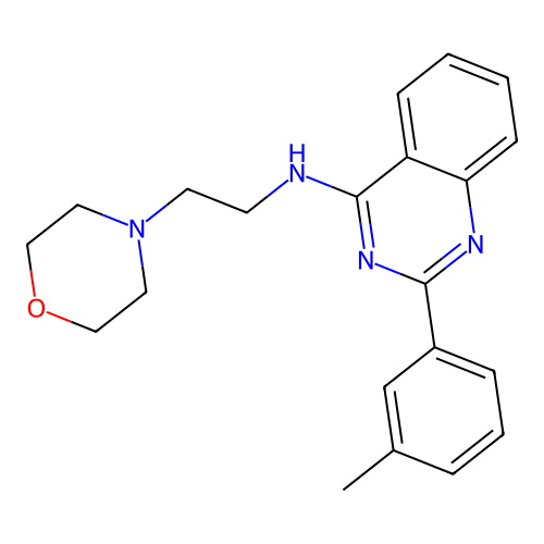 [2-(3-Methylphenyl)quinazolin-4-yl](2-morpholin-4-ylethyl)amine structure