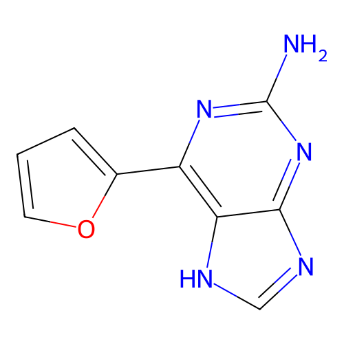 6-(furan-2-yl)-9H-purin-2-amine structure