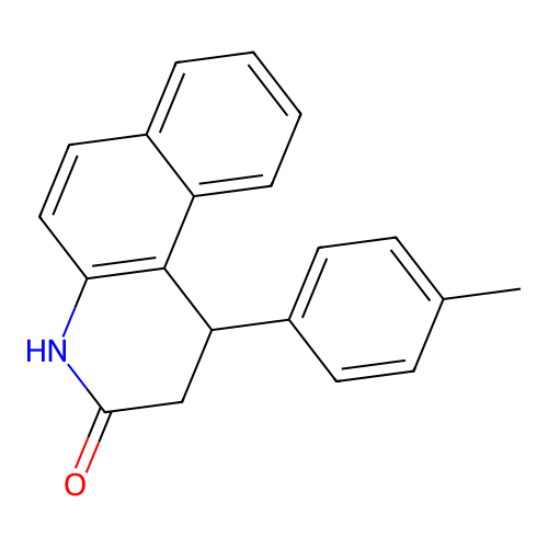 1-(4-methylphenyl)-1,4-dihydrobenzo[f]quinolin-3(2H)-one structure