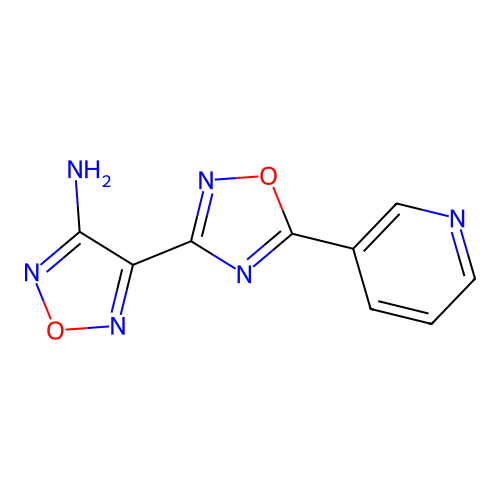 4-(5-(3-Pyridyl)-1,2,4-oxadiazol-3-yl)-1,2,5-oxadiazole-3-ylamine structure
