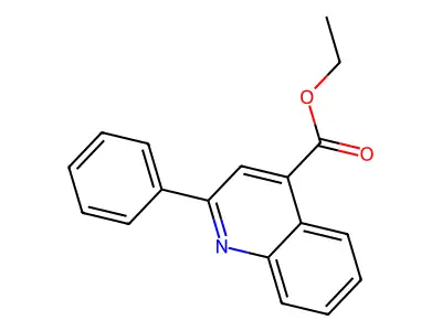 Ethyl 2-phenyl-4-quinolinecarboxylate structure