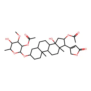 Mono-O-acetylacoschimperoside P structure