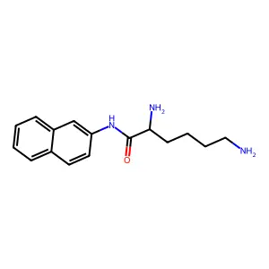 (2S)-2,6-二氨基-N-2-萘基己酰胺 structure
