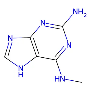 N6-甲基-1H-嘌呤-2,6-二胺 structure