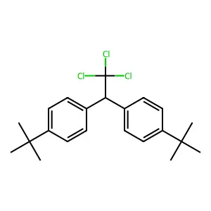 1,1-Bis(p-tert-butylphenyl)-2,2,2-trichloroethane structure