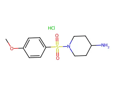 1-[(4-Methoxyphenyl)sulfonyl]piperidin-4-amine structure