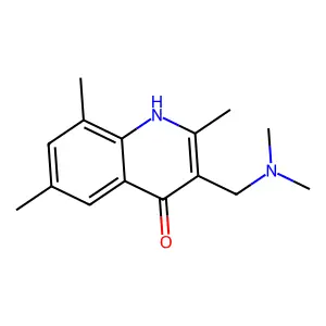 3-Dimethylaminomethyl-2,6,8-trimethyl-quinolin-4-ol structure