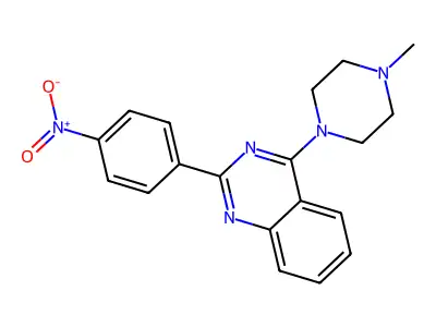 4-(4-Methylpiperazin-1-yl)-2-(4-nitrophenyl)quinazoline structure