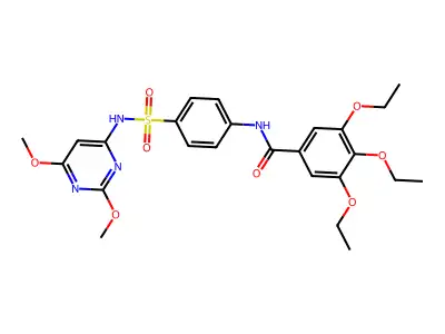 N-{4-[(2,6-Dimethoxypyrimidin-4-YL)sulfamoyl]phenyl}-3,4,5-triethoxybenzamide structure