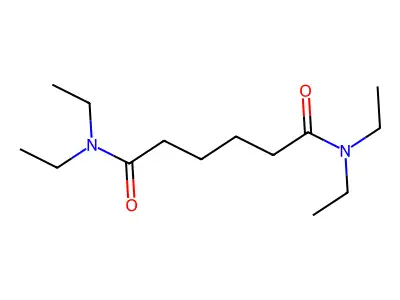 N,N,N',N'-tetraethylhexanediamide structure