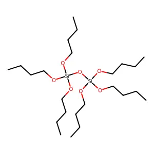Disiloxane, hexabutoxy- structure