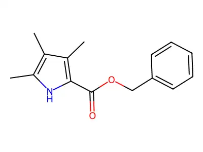 Benzyl 3,4,5-trimethylpyrrole-2-carboxylate structure