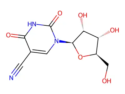 5-Cyanouridine structure