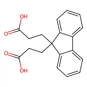 9H-Fluorene-9,9-dipropanoic acid structure