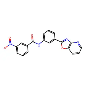 3-nitro-N-[3-([1,3]oxazolo[4,5-b]pyridin-2-yl)phenyl]benzamide structure