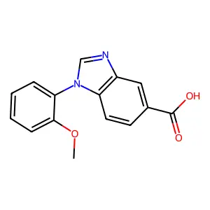 1-(2-Methoxyphenyl)-1H-benzo[d]imidazole-5-carboxylic acid structure