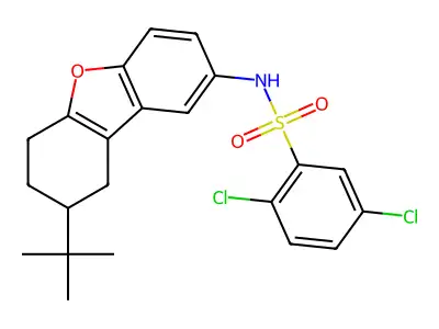 C22H23Cl2NO3S structure