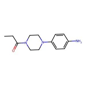 1-(4-(4-Aminophenyl)piperazin-1-yl)propan-1-one structure