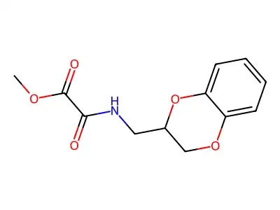 Methyl [(2,3-dihydro-1,4-benzodioxin-2-ylmethyl)amino](oxo)acetate structure