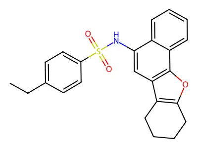 4-ethyl-N-(7,8,9,10-tetrahydronaphtho[1,2-b]benzofuran-5-yl)benzenesulfonamide structure