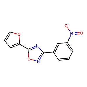 5-(Furan-2-yl)-3-(3-nitrophenyl)-1,2,4-oxadiazole structure