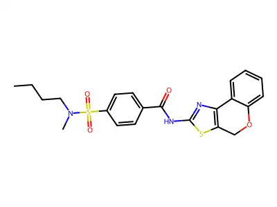 4-(N-butyl-N-methylsulfamoyl)-N-(4H-chromeno[4,3-d]thiazol-2-yl)benzamide structure