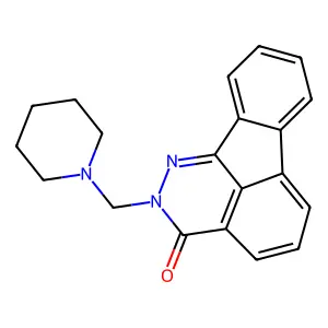 2-Piperidin-1-ylmethyl-2H-indeno[1,2,3-de]phthalazin-3-one structure