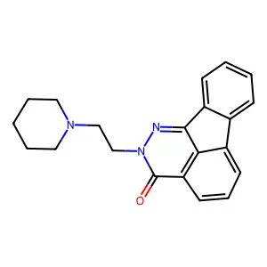 2-(2-(piperidin-1-yl)ethyl)indeno[1,2,3-de]phthalazin-3(2H)-one structure