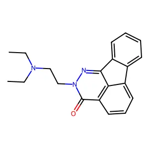 2-[2-(diethylamino)ethyl]indeno[1,2,3-de]phthalazin-3(2H)-one structure