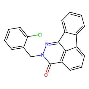 2-(2-chlorobenzyl)indeno[1,2,3-de]phthalazin-3(2H)-one structure