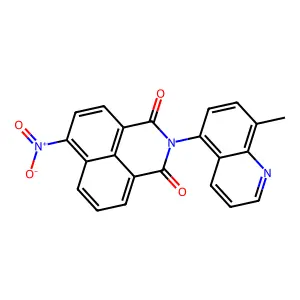 2-(8-Methylquinolin-5-yl)-6-nitrobenzo[de]isoquinoline-1,3-dione structure