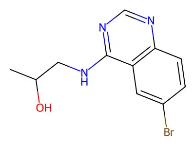 1-[(6-Bromoquinazolin-4-yl)amino]propan-2-ol structure
