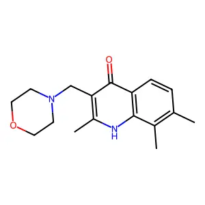 2,7,8-Trimethyl-3-morpholin-4-ylmethyl-quinolin-4-ol structure