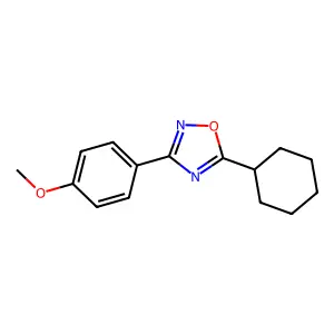 5-Cyclohexyl-3-(4-methoxyphenyl)-1,2,4-oxadiazole structure