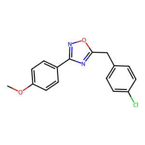 5-(4-Chlorobenzyl)-3-(4-methoxyphenyl)-1,2,4-oxadiazole structure