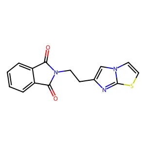 2-(2-Imidazo[2,1-b]thiazol-6-yl-ethyl)-isoindole-1,3-dione structure