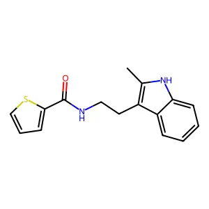 N-(2-(2-Methylindol-3-yl)ethyl)-2-thienylcarboxamide structure