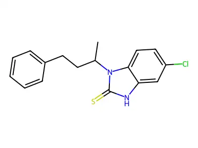5-Chloro-1-(1-methyl-3-phenylpropyl)-1H-benzimidazole-2-thiol structure