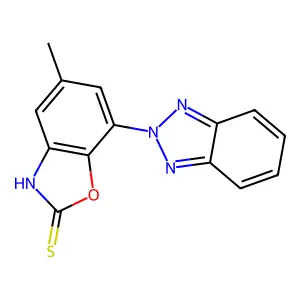 7-(2H-1,2,3-benzotriazol-2-yl)-5-methyl-1,3-benzoxazole-2-thiol structure