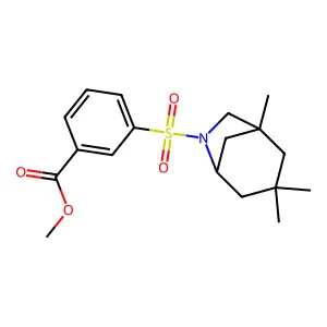 Methyl 3-[(1,3,3-trimethyl-6-azabicyclo[3.2.1]oct-6-yl)sulfonyl]benzoate structure