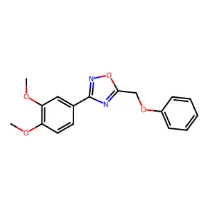 3-(3,4-Dimethoxyphenyl)-5-(phenoxymethyl)-1,2,4-oxadiazole structure
