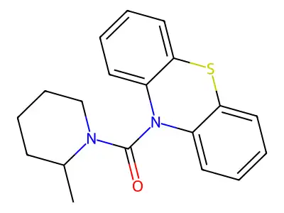 2-Methylpiperidyl phenothiazin-10-yl ketone structure