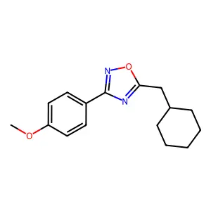 5-(Cyclohexylmethyl)-3-(4-methoxyphenyl)-1,2,4-oxadiazole structure