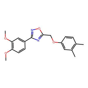 3-(3,4-Dimethoxyphenyl)-5-[(3,4-dimethylphenoxy)methyl]-1,2,4-oxadiazole structure
