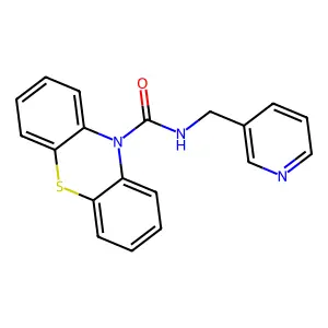 N-(pyridin-3-ylmethyl)phenothiazine-10-carboxamide structure