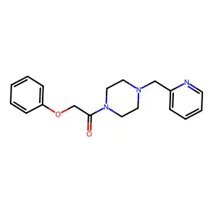 2-Phenoxy-1-[4-(pyridin-2-ylmethyl)piperazin-1-yl]ethanone structure