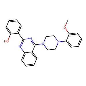 2-(4-(4-(2-Methoxyphenyl)piperazin-1-yl)quinazolin-2-yl)phenol structure